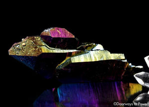 Titanium Aura Quartz DT Master Record Keeper Crystal 'Frequency Shifter'