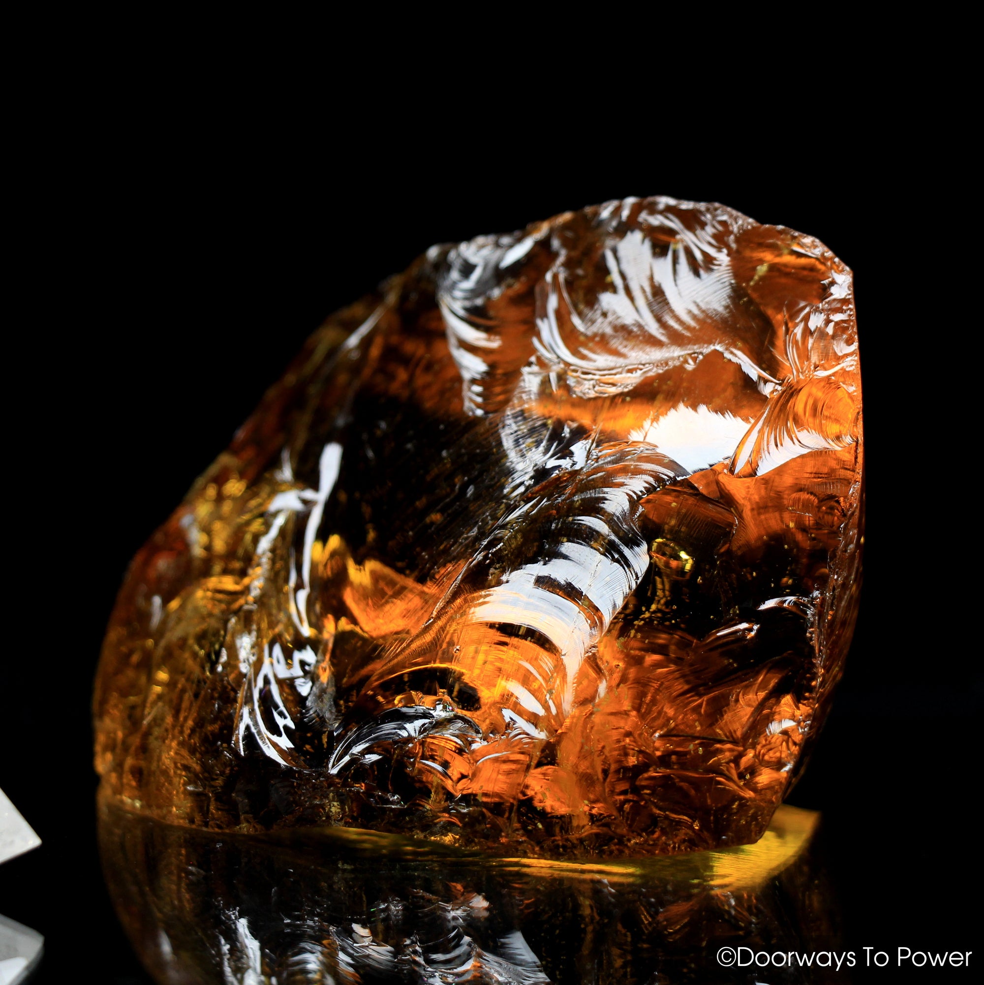 Lemurian Amber Monatomic Andara Crystal 