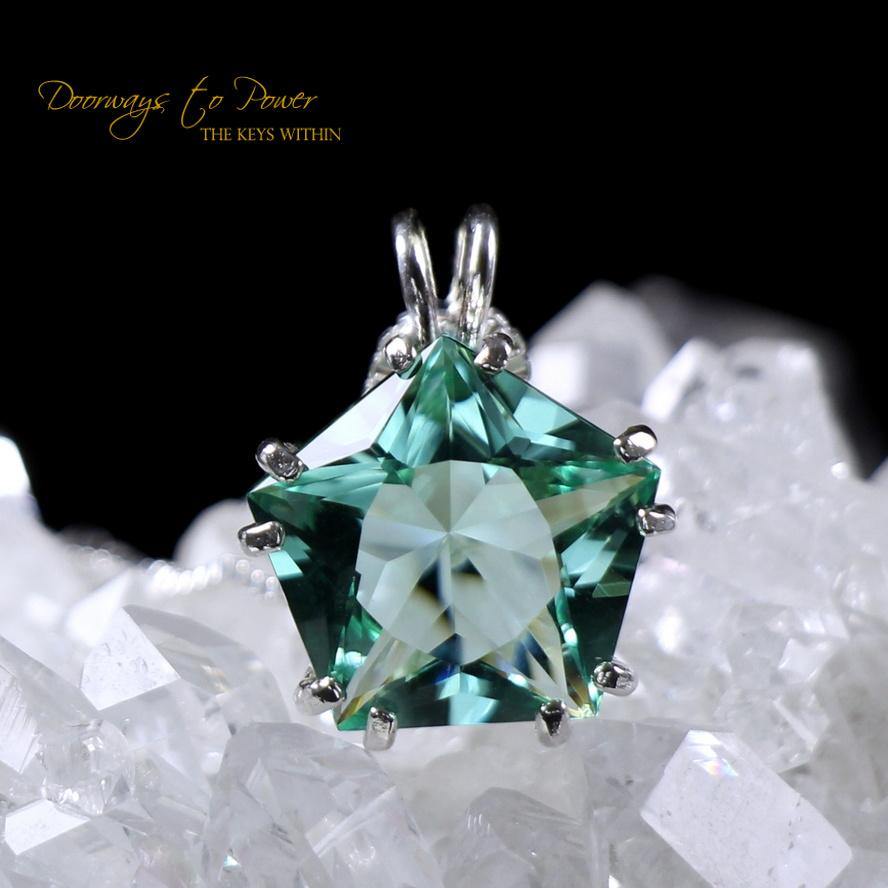 Colombian Obsidian Star of Venus Pendant