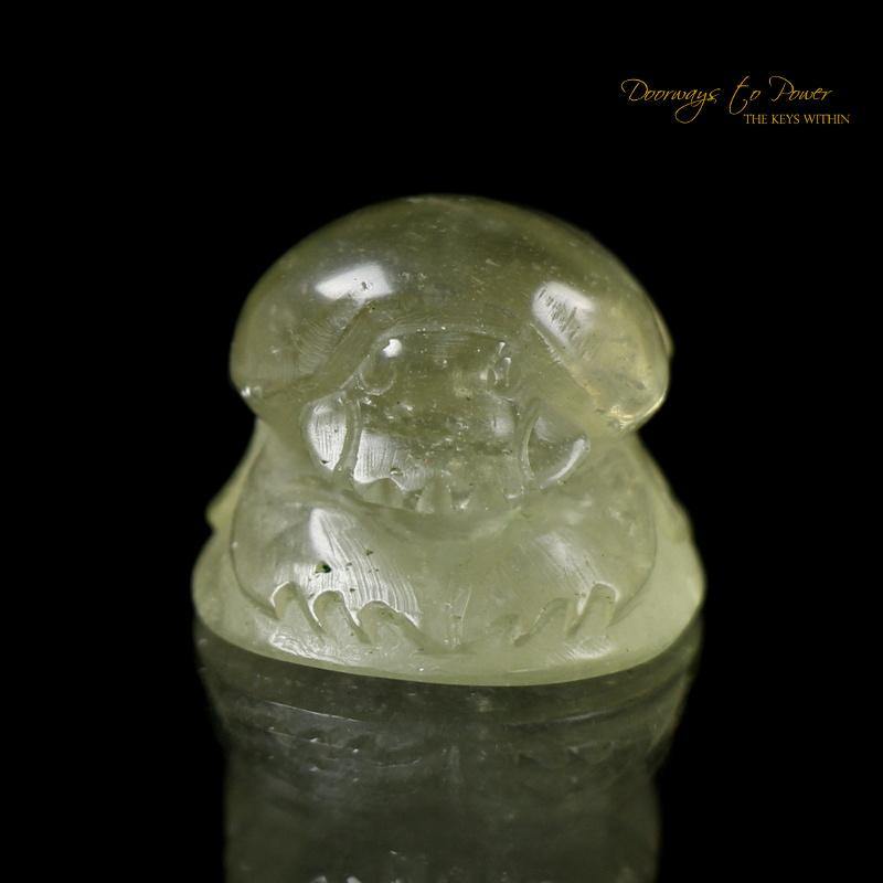 Libyan Desert Glass Egyptian Scarab Carving