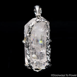 Danburite Crystal Pendant .925 Sterling Silver 'Angelic Healer'