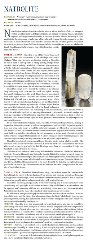 Natrolite Metaphysical Properties