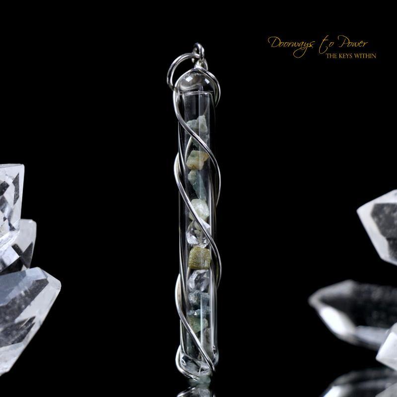 Diamond Past Life Crystal Necklace Pendant