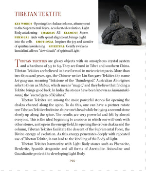 Tibetan Tektite Synergy 12 Stone Crystal Pendant .925 SS