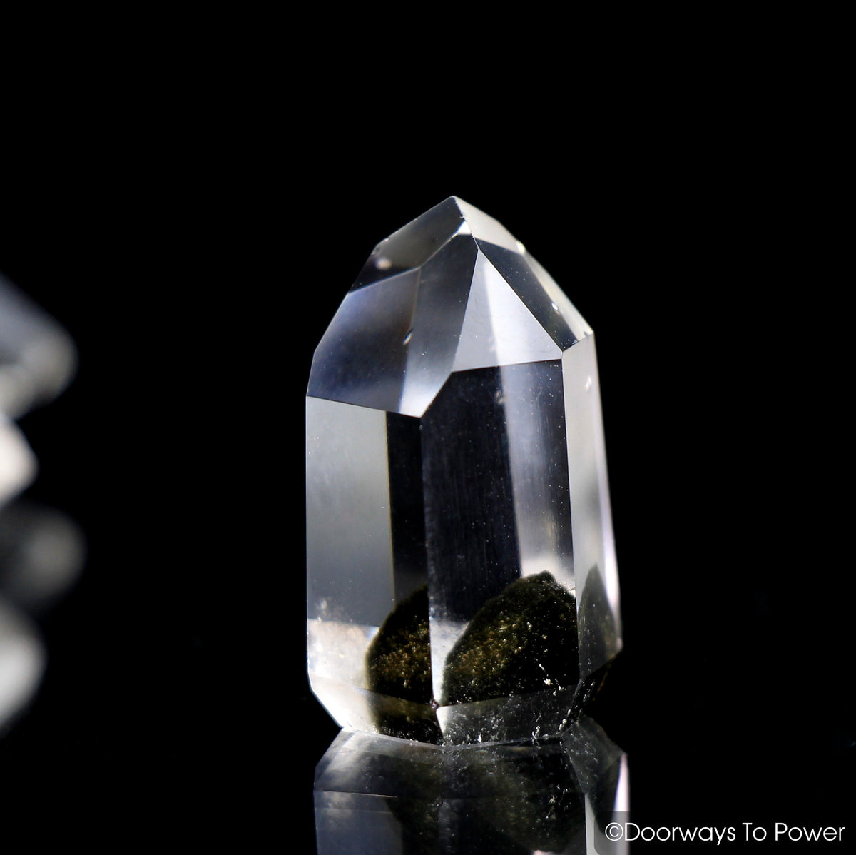 Rare Brookite in Natural Quartz Dow Crystal Point | Synergy 12 Crystal