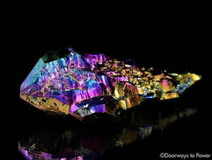 Titanium Aura Quartz DT Master Record Keeper Crystal 'Frequency Shifter'