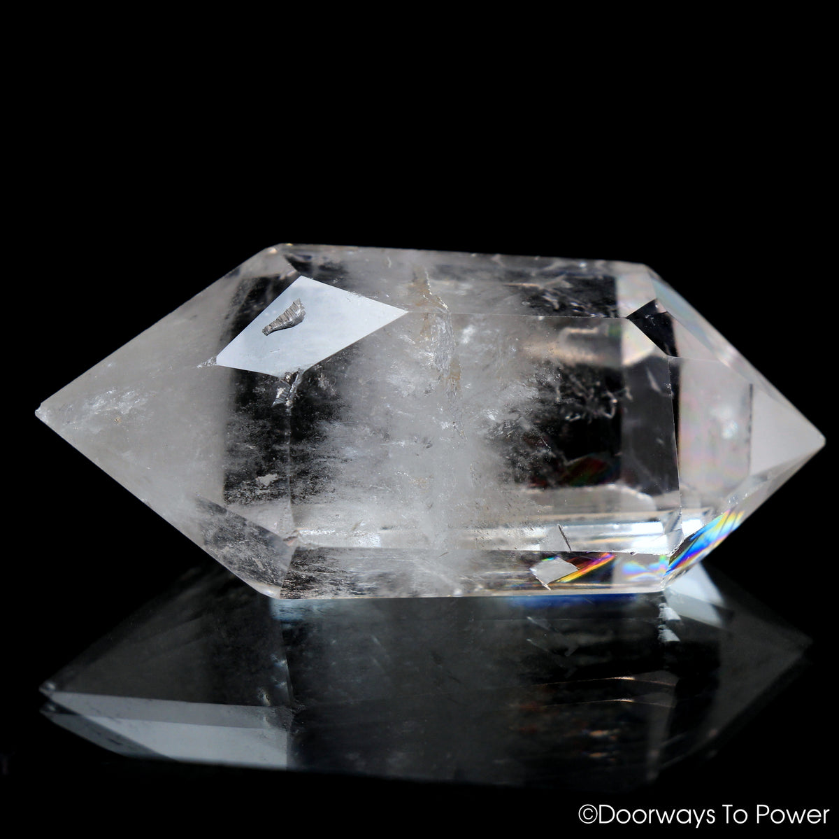 John of God Crystal Double Terminated Manifest Spirit Isis Casa Crystal