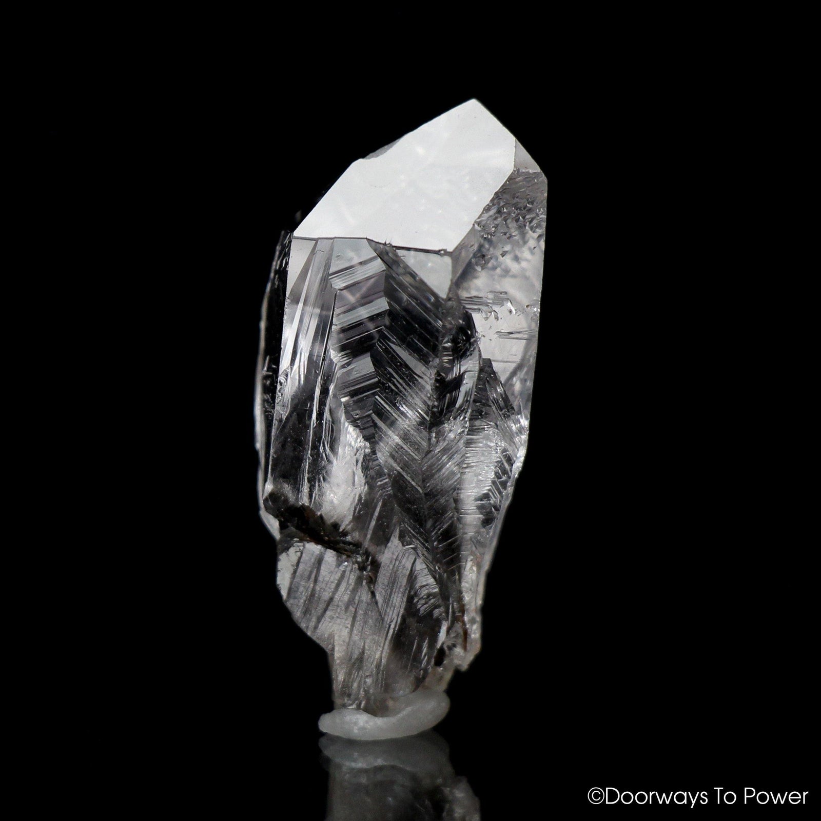 Brookite in Quartz Record Keeper Crystal