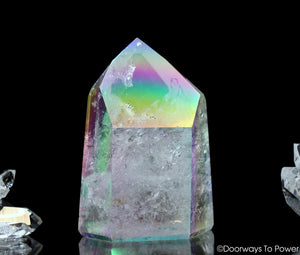 Angel Aura Lemurian Quartz Crystal Point