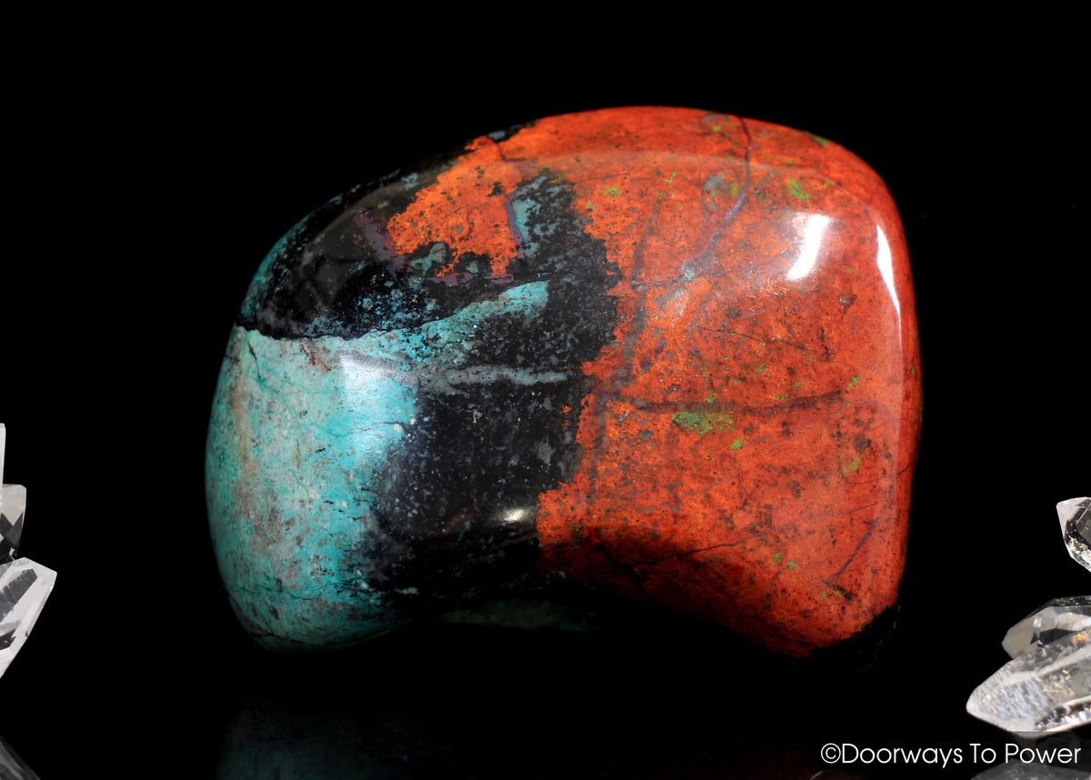 Crimson Cuprite Crystal Altar Stone