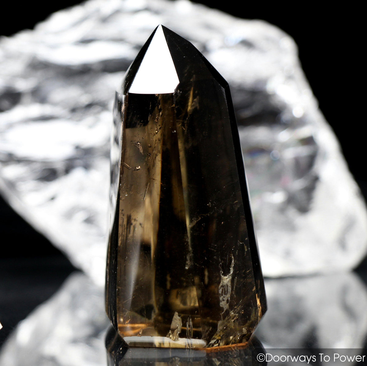 John of God Smoky Quartz Isis Crystal Point 'Grounding & Protection'