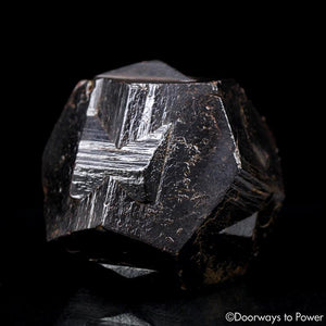 Pyrite Iron-Cross Twin Crystal Coated with Goethite