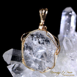 Silver Luna Andara Crystal Pendant 14k 