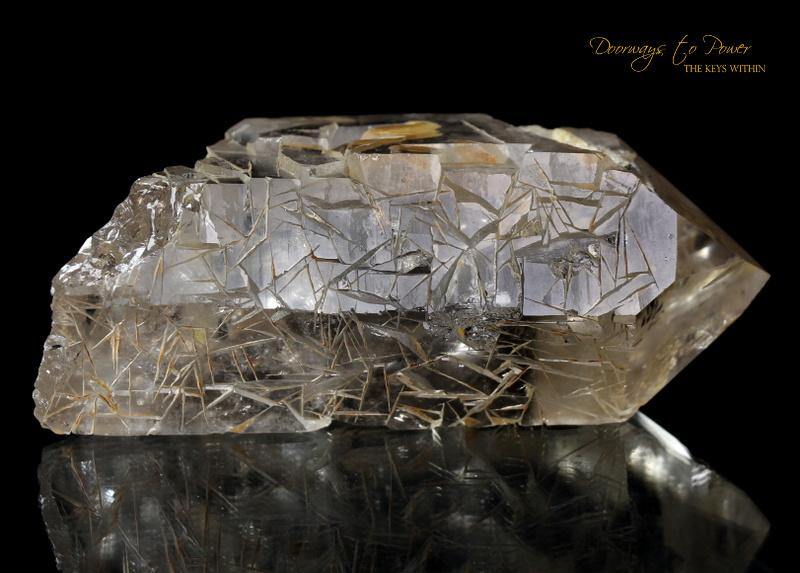 Golden Harmonics Spirit Paths Quartz Crystal 'Bridge to Infinity'