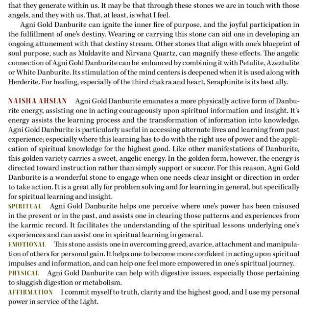 Agni Gold Danburite Properties