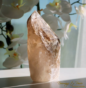 Elestial Quartz crystal from the Aracuai region of Minas Gerais, Brazil,