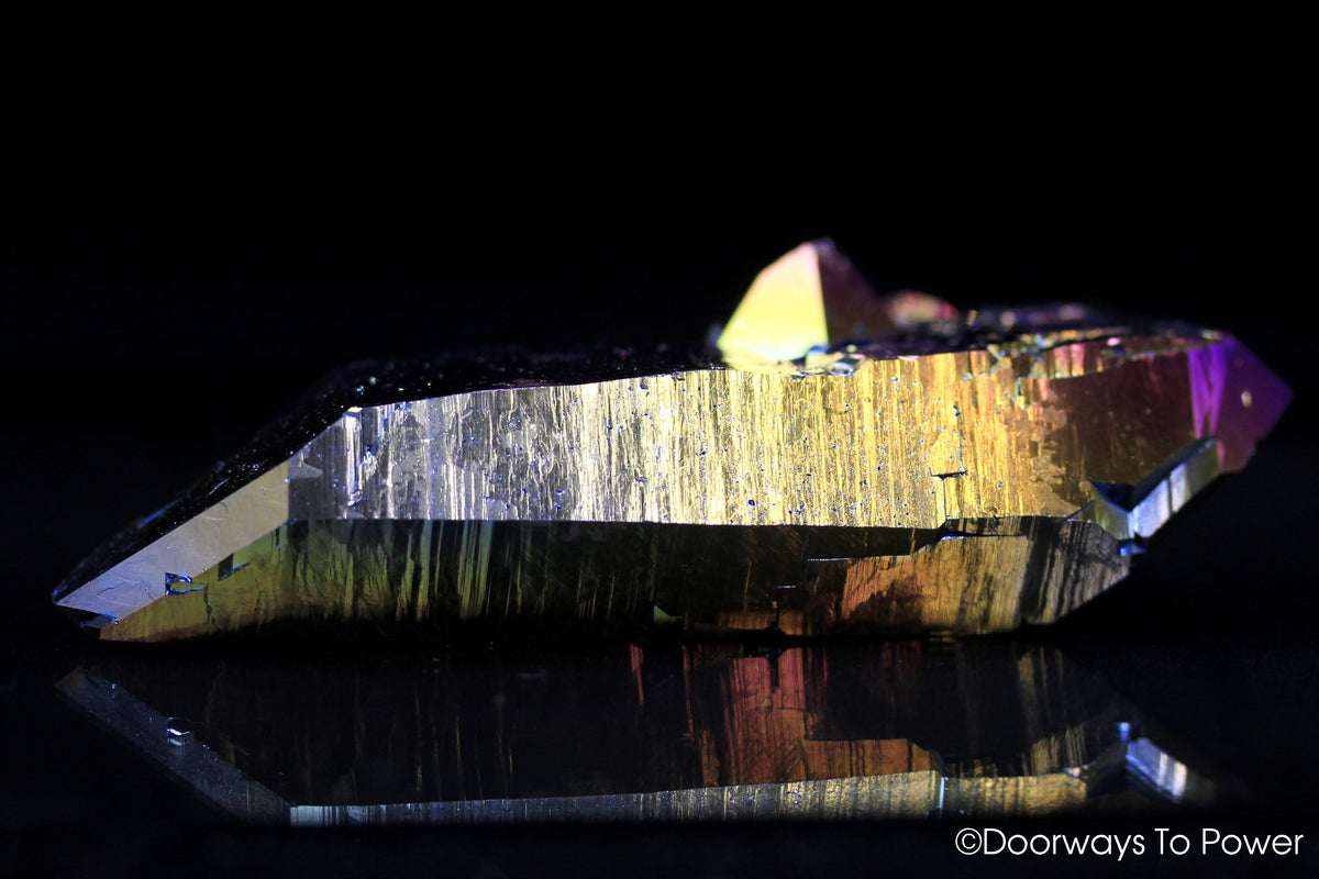 Titanium Aura Quartz DT Master Record Keeper Crystal 'Energetic Perfection'