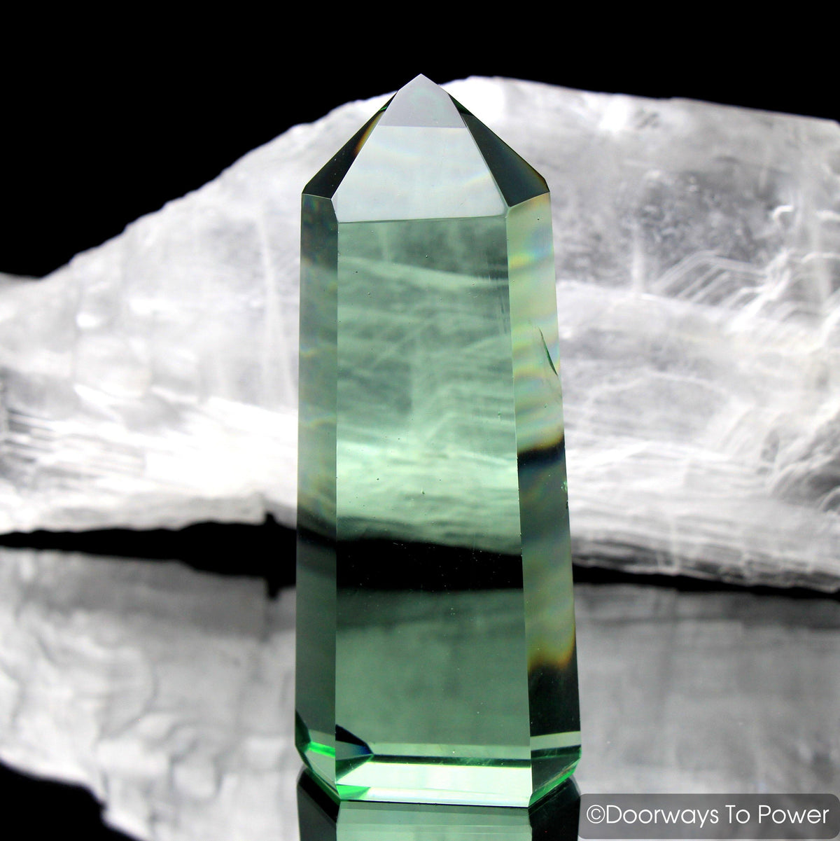 John of God Green Obsidian Casa Crystal Blessed & Energized