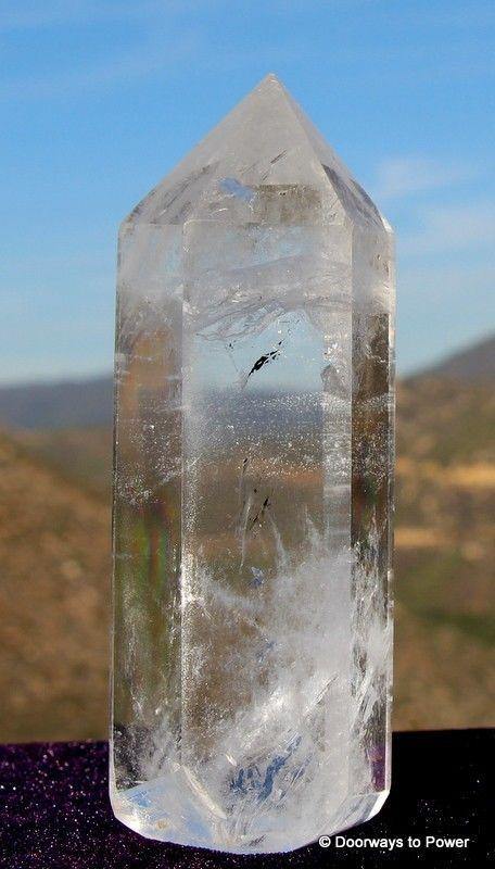 4.4" John of God Quartz Generator Crystal Point CAQ-40