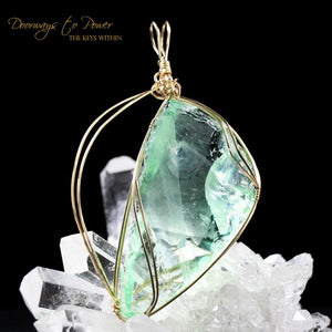 Andara Crystal Pendant 14k Gold