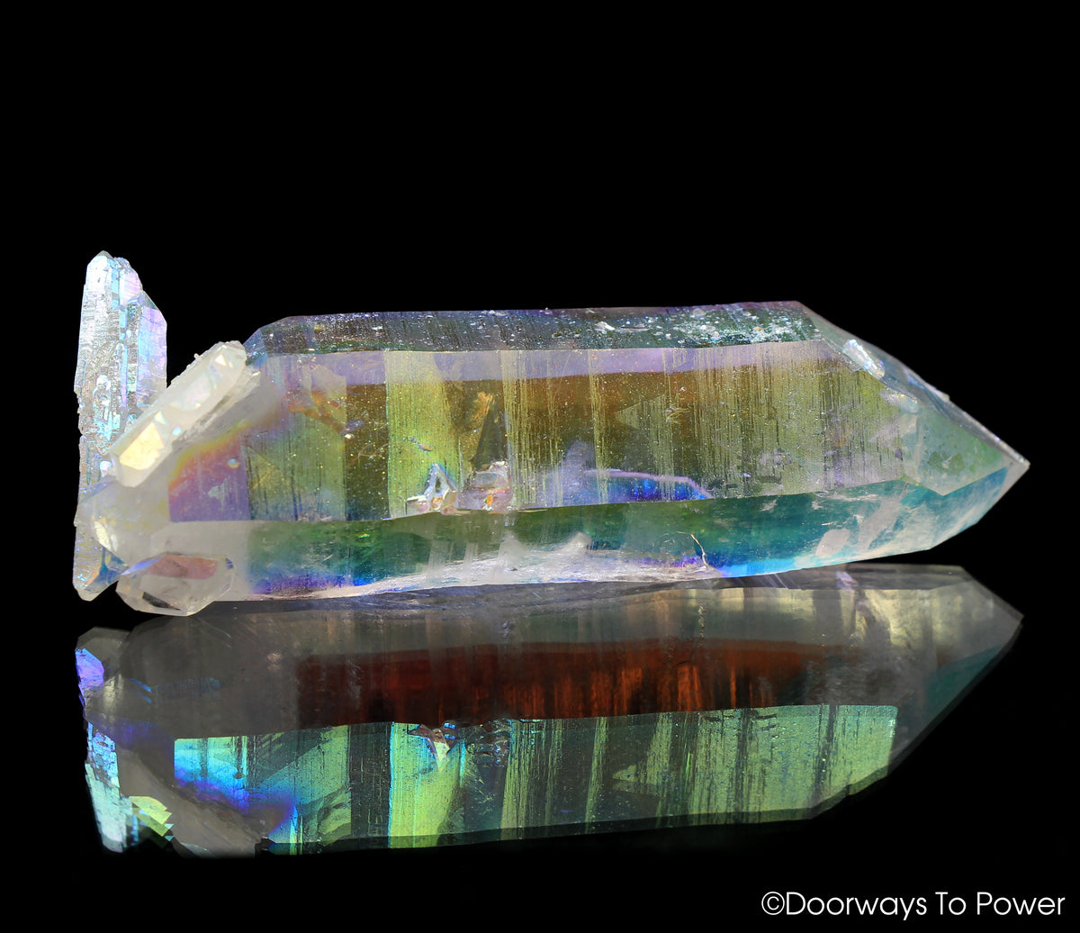 Angel Aura Quartz DT Pleiadian Starbrary Record Keeper Twin Crystal