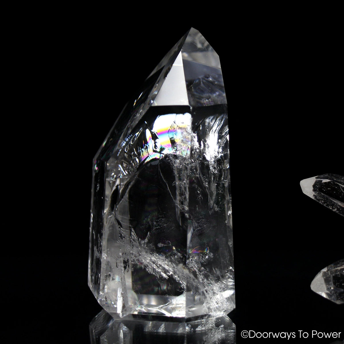 Lemurian Light Quartz Crystal Point 'Multi Dimensional Healer'