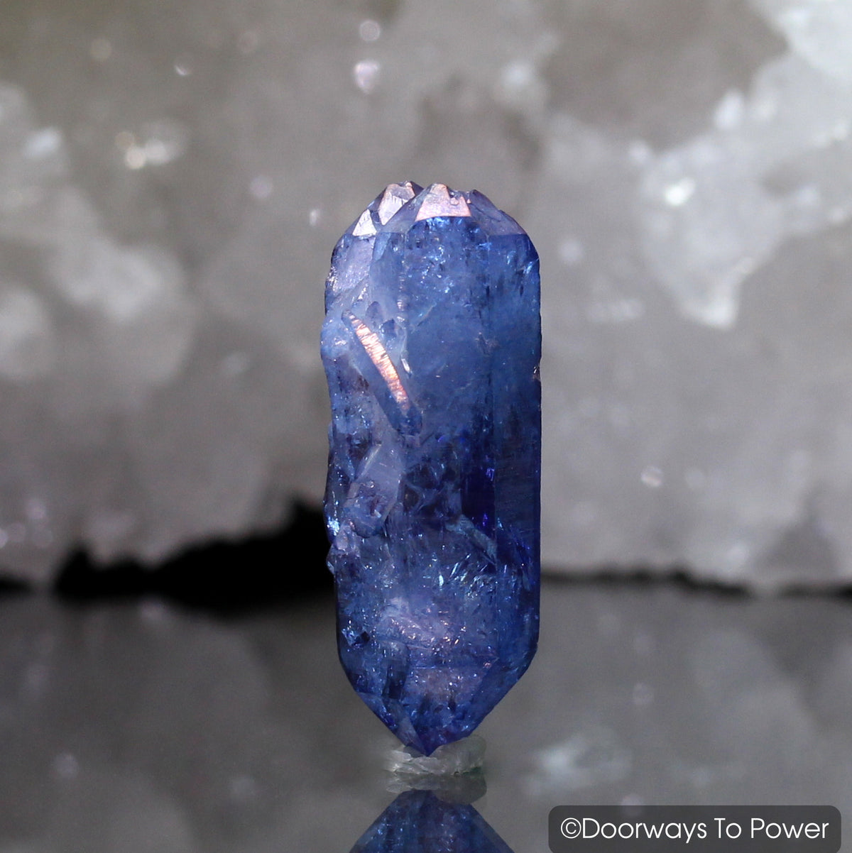 Himalayan Quartz Crystal Tanzan Aura Record Keeper Twin Crystal