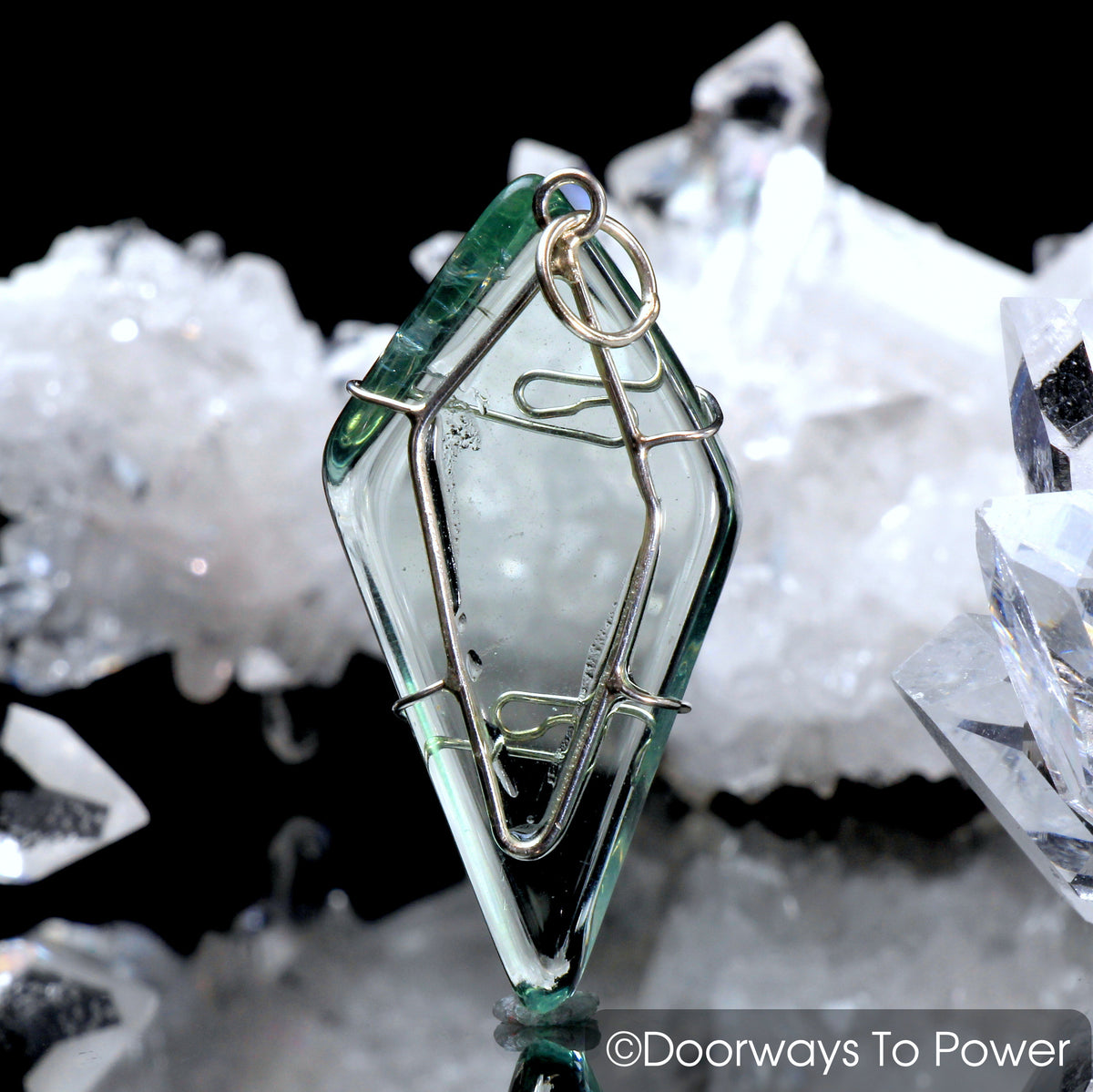 John of God Healing Casa Crystal Obsidian Pendant 