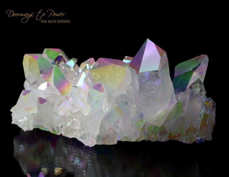 Angel Aura Arkansas Quartz Vortex Activation Record Keeper Cluster