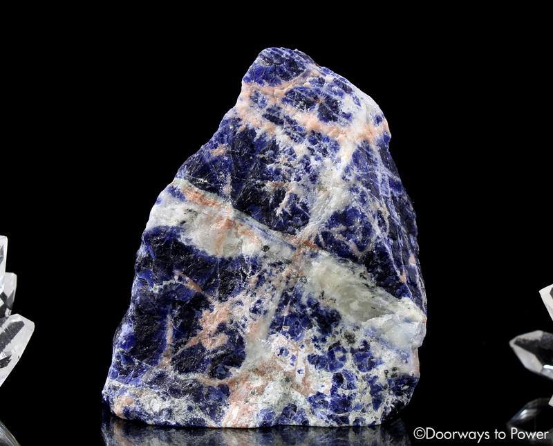 Sodalite Crystal Altar Stone