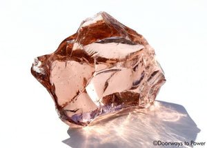 Desert Rose Pink Monatomic Andara Crystal Temple Piece 'ZEN'