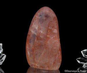 Pink Fire Azeztulite Crystal Altar Stone
