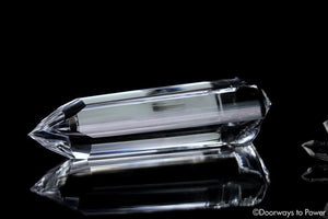 Galactic Golden Dolphin Vogel Healing Crystal Wand & Dow