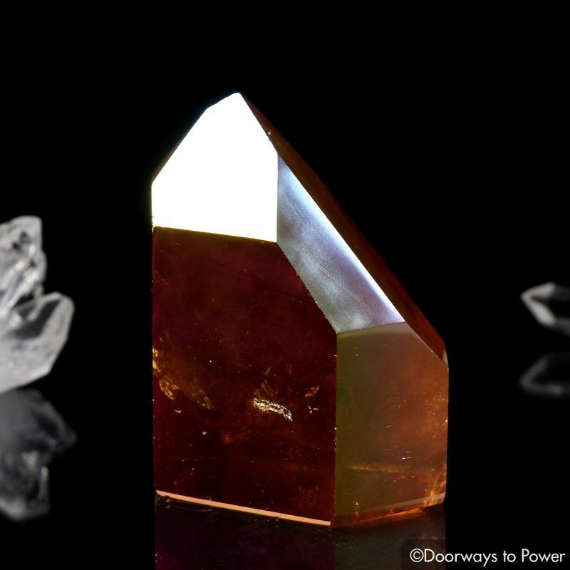 Golden Aura Lemurian Quartz Portal Time Link Isis Crystal