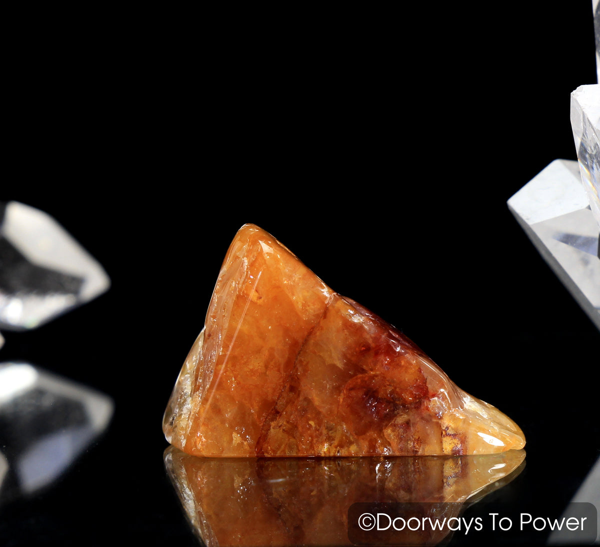 Himalaya Red Gold Azeztulite Crystal Tumbled & Polished