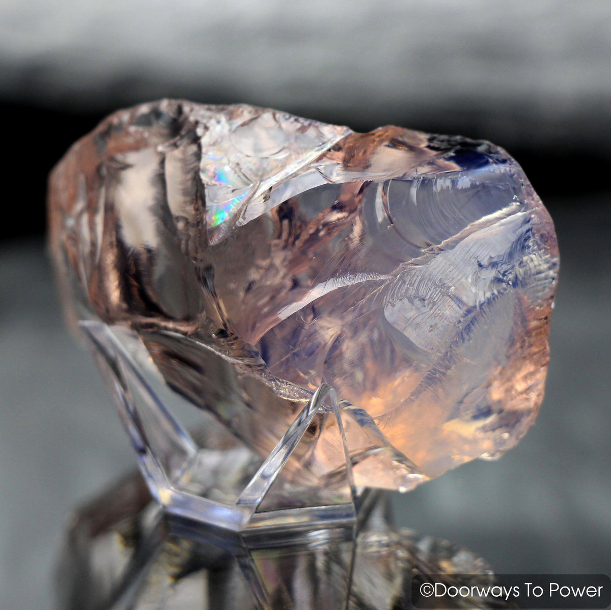 Arcturian StarSeed Pink Monatomic Andara Crystal 'Quantum Light Pod'