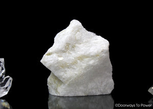 White Azeztulite Synergy 12 Crystal Altar Stone