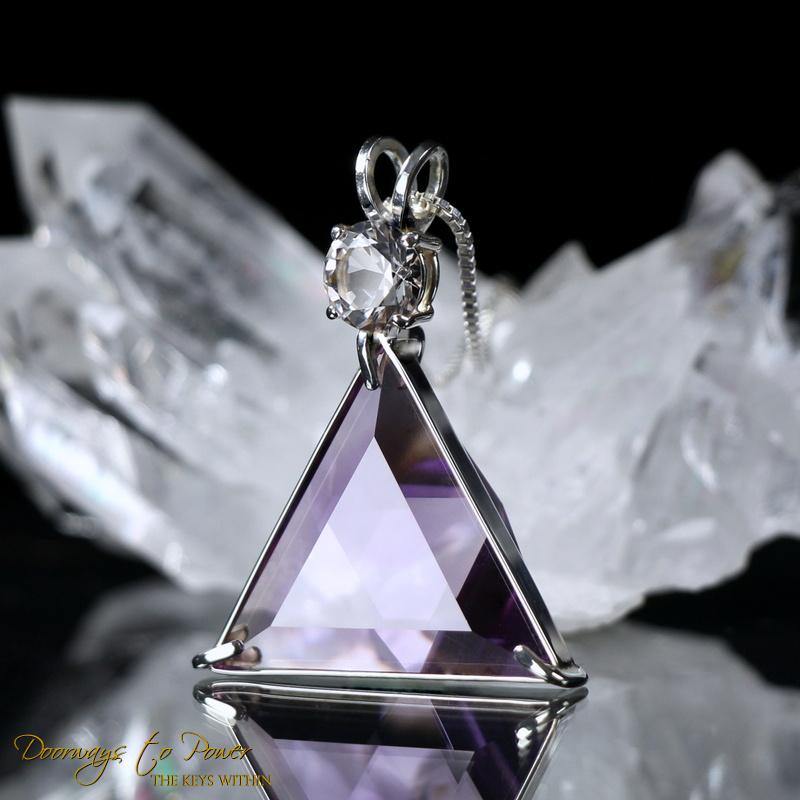 Amethyst Vogel Crystal Pendant Necklace