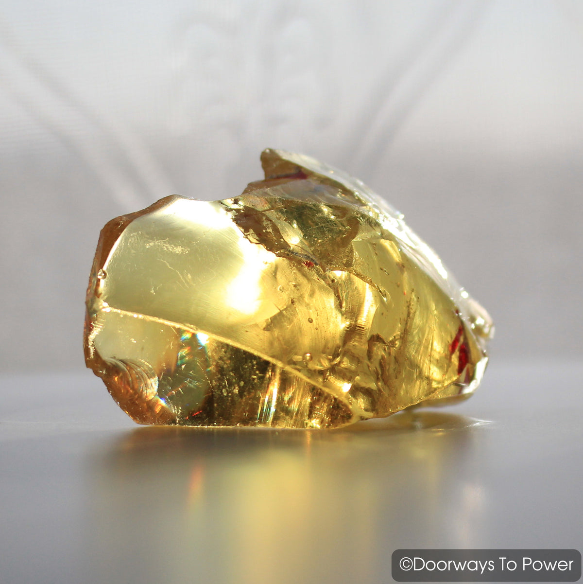 Solaris Monatomic Andara Crystal Glass with Rainbows 'Cosmic Compass'