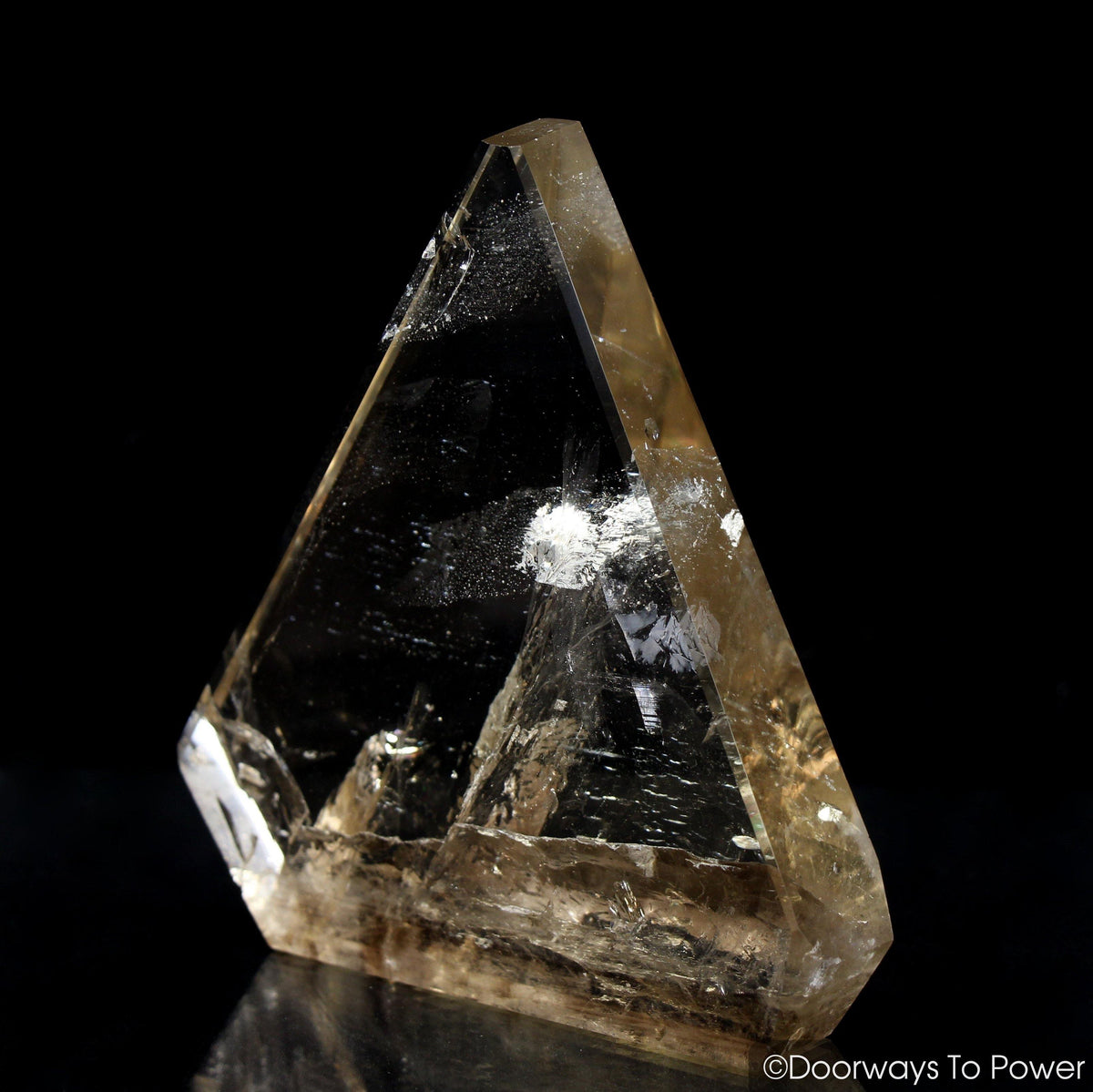 John of God Triangle Crystal Sculpture