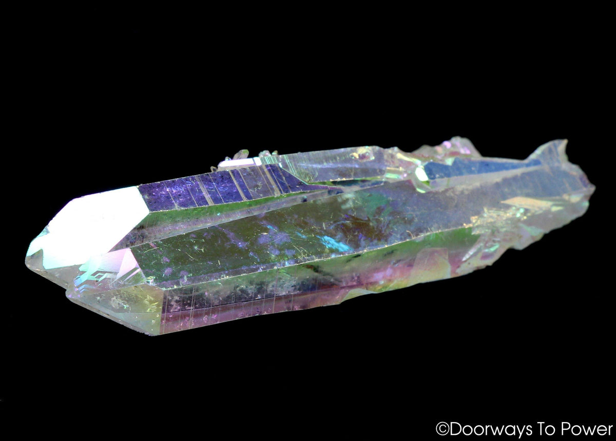 Angel Aura Lemurian Light Quartz Crystal