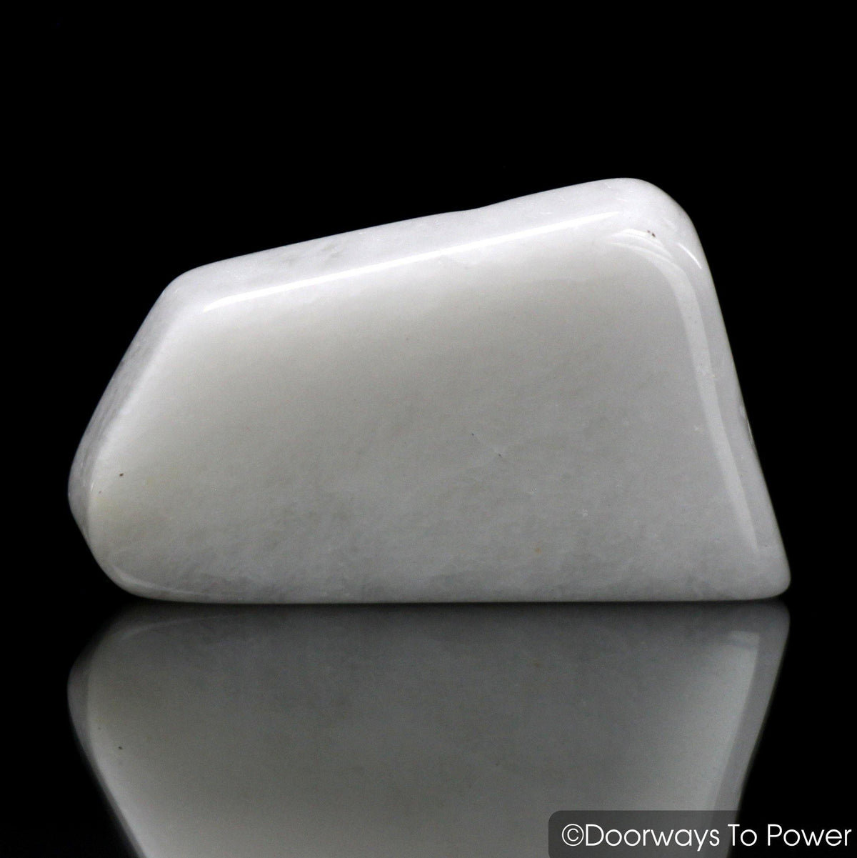White Azeztulite Crystal Tumbled & Polished Gemstone