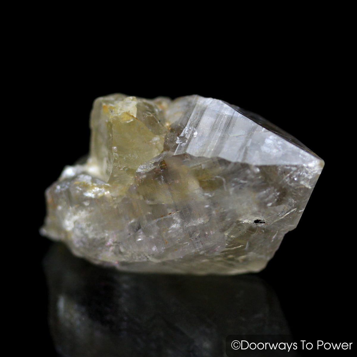 Golden Azeztulite Quartz Crystal Pleiadian Starbrary Azozeo Activated