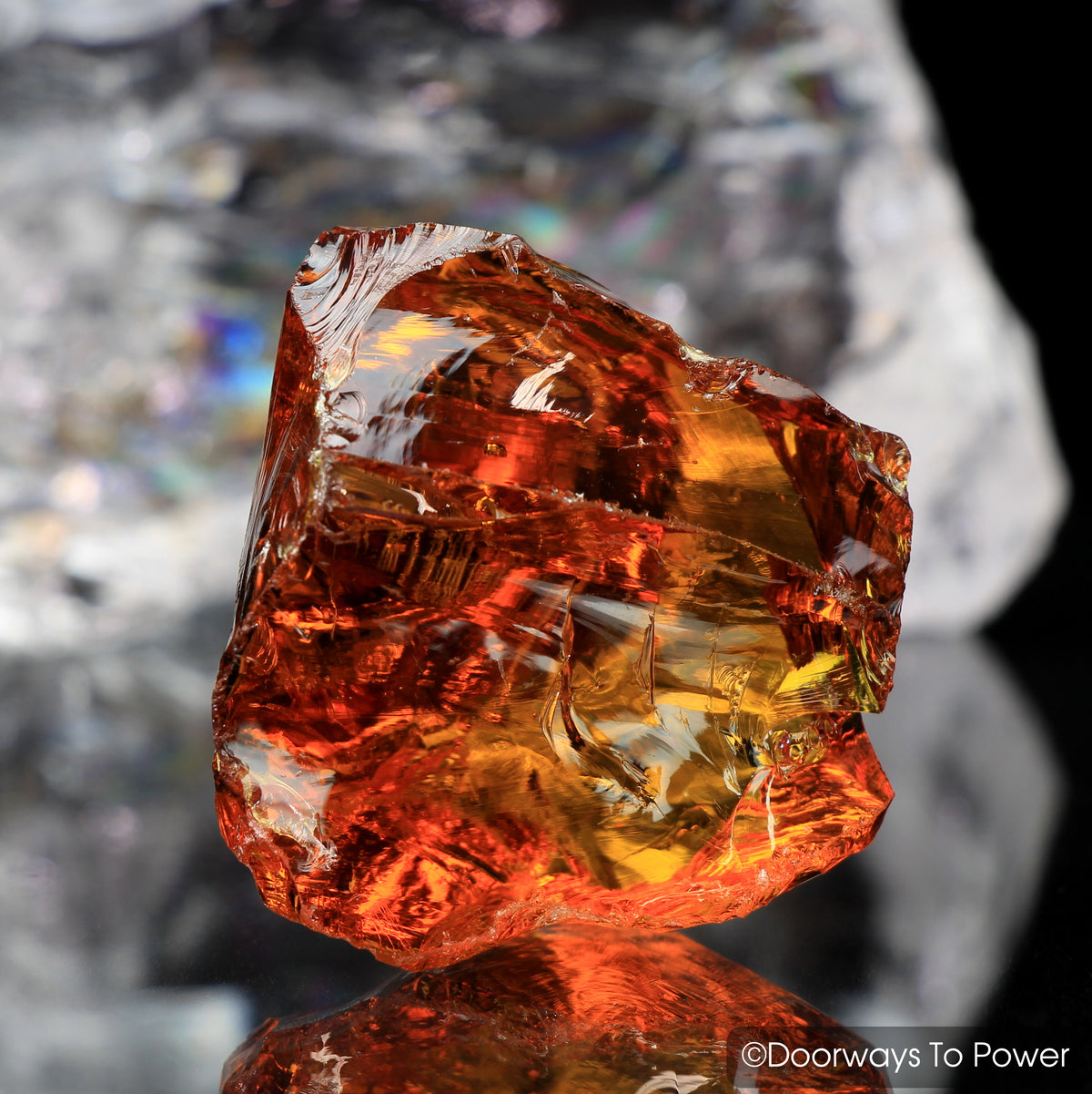 Lemurian Amber Monatomic Andara Crystal