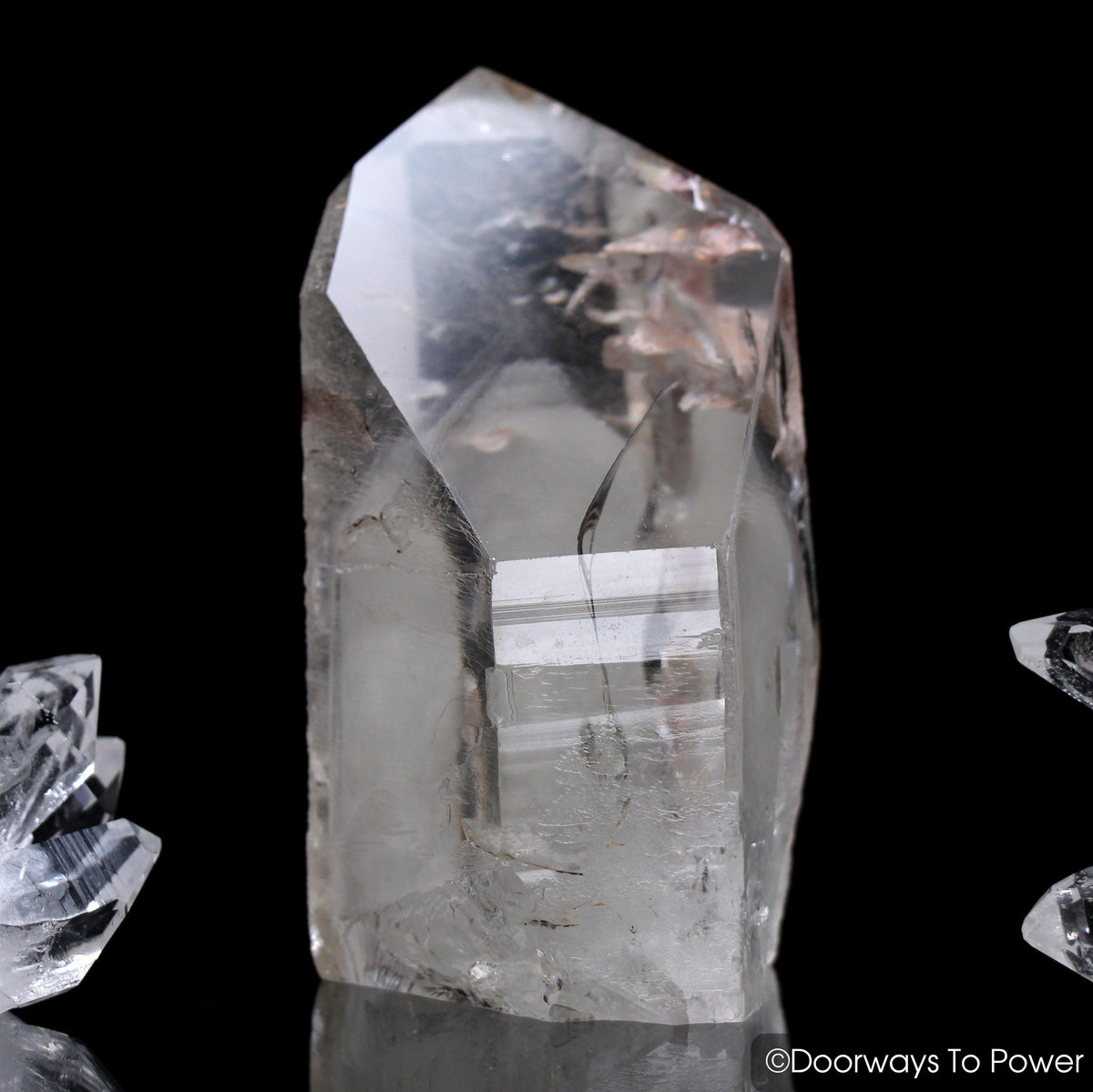 Lemurian White Phantom Quartz Crystal Record Keeper