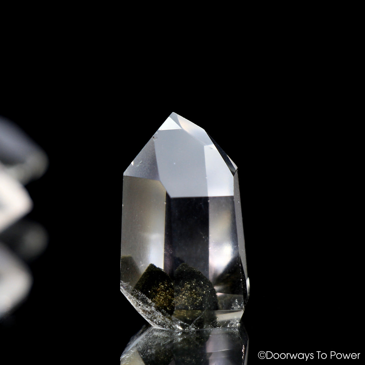 Rare Brookite in Natural Quartz Dow Crystal Point | Synergy 12 Crystal