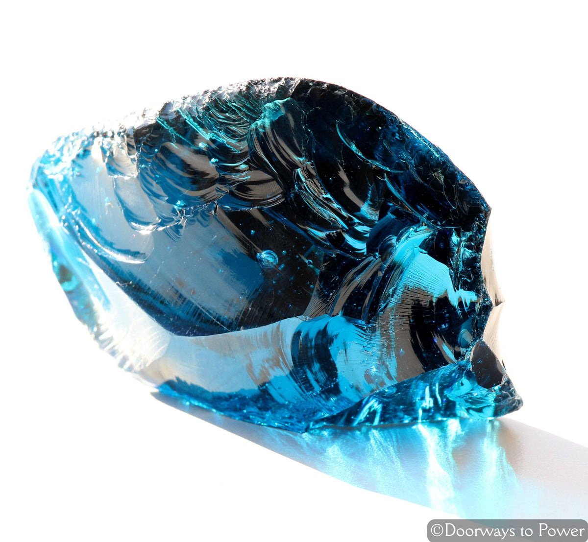 Electric Blue Atlantean Andara Crystal 'Pleiadian Emissaries of the Light'