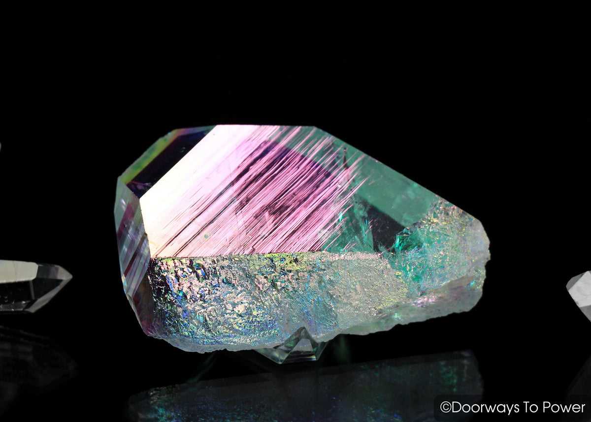 Angel Aura Lemurian Seed Quartz Crystal Record Keeper