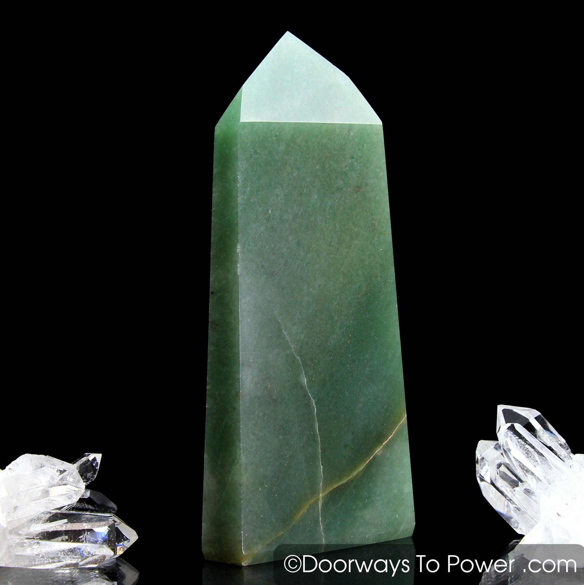John of God Green Aventurine Crystal Altar Stone 'Wealth & Prosperity' Casa Crystal