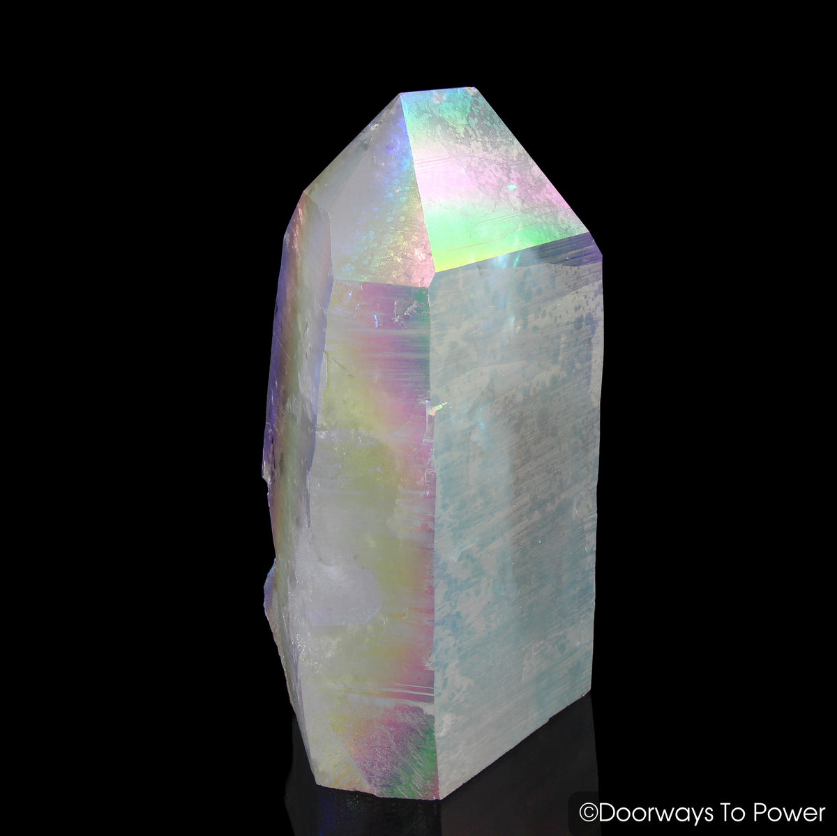 Angel Aura Lemurian Seed Pleiaidan Starbrary Record Keeper Manifest Spirit Crystal Point "Heavenly Realm" 7 lbs